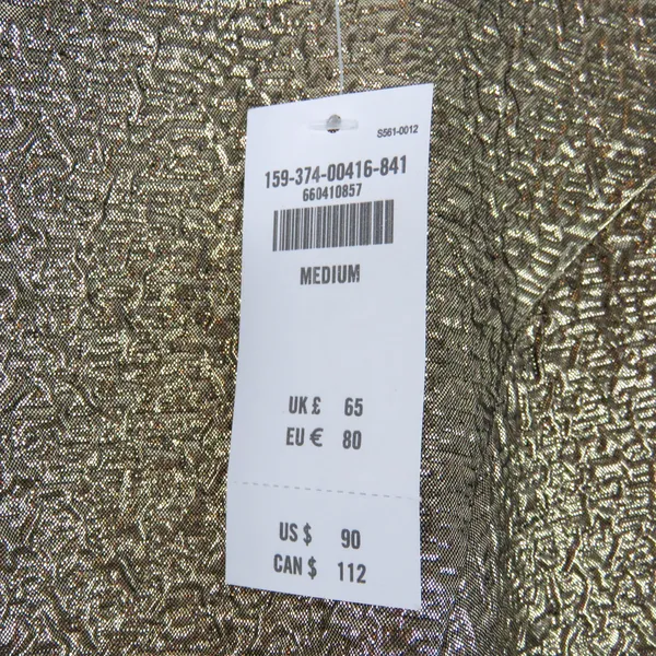 Abercrombie & Fitch Gold Metallic Sleeveless Mini Dress Medium Party Cocktail - Image 7