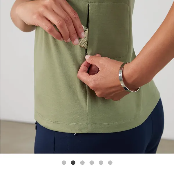 Bluffworks Green Sleeveless Cowl Neck Top NWT - Image 2