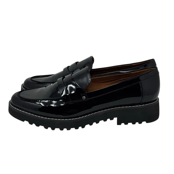 Franco Sarto Women's Cassandra Black Platform Penny Loafers Size 10 - Image 9