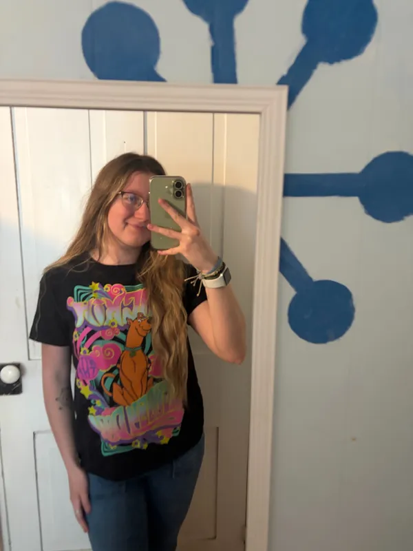 Rockin with Scooby doo tshirt Black - Image 2