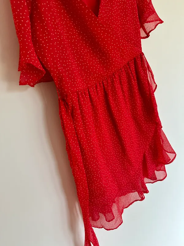 Red Belted Dress - Image 8