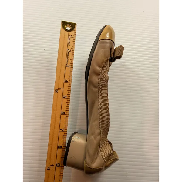 Salvatore Ferragamo Beige Leather Vara Bow Block Heel Pumps Made‎ in Italy sze 6 - Image 8