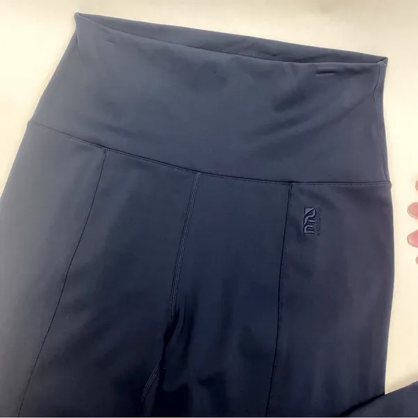 P. E. Nation Full Force Flare Pants Leggings High Rise Navy Blue - Image 9