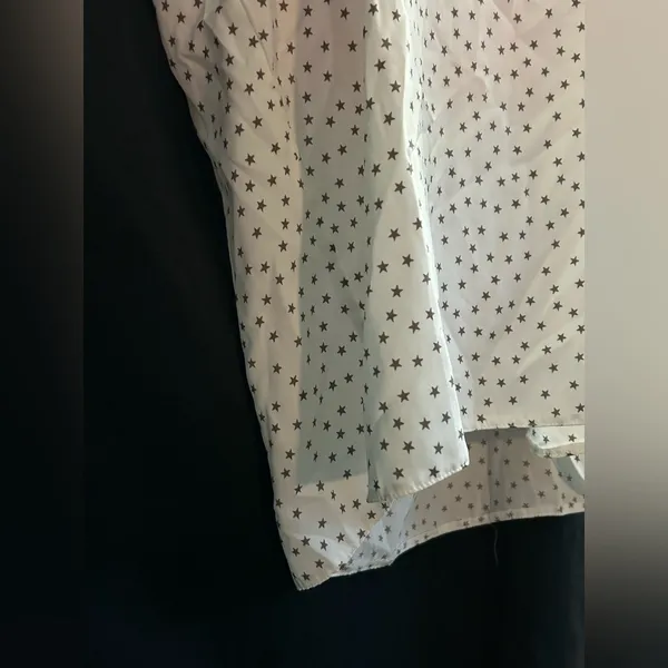 aerie Women’s White & Brown High Low Star Tank Top Sleeveless Blouse SZ MD NWT - Image 6