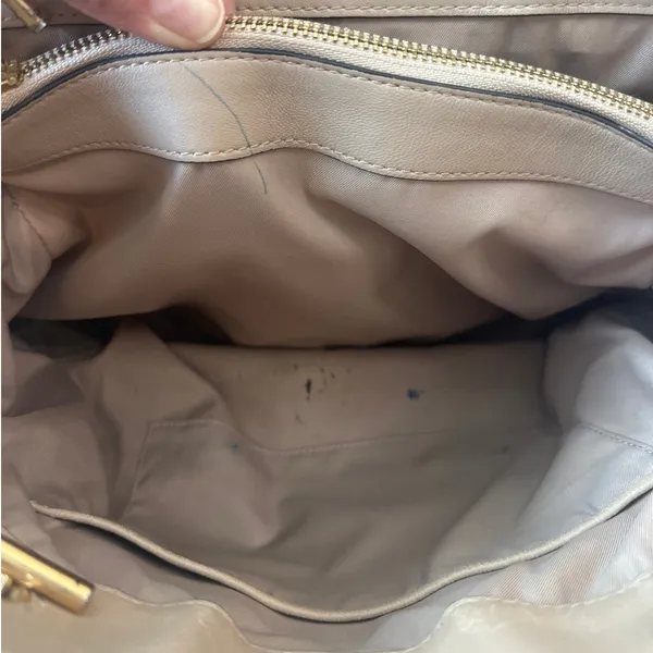 Tory Burch Fleming Quilted Soft‎ Tote Blush Pink Nude Chain Bag - Image 13
