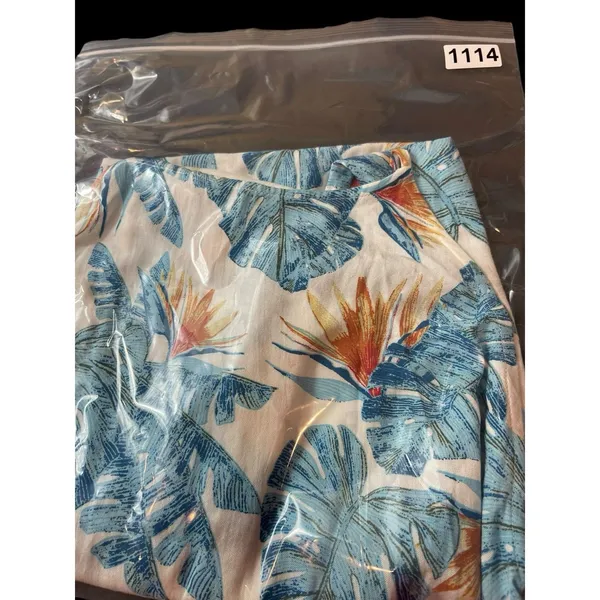 Roxy Halter Sleeveless Tropical Beach Palm Leaf Floral Mini Dress XS NWT - Image 14