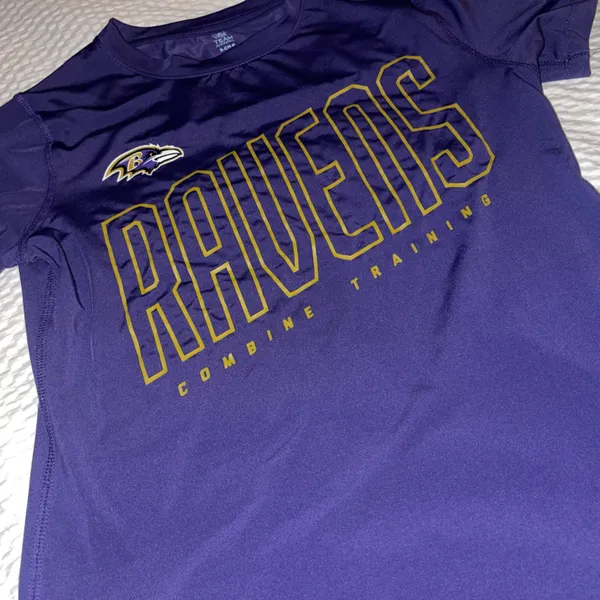 Under Armour Purple Baltimore Ravens Training Tee Size Small NFL Team Apparel - Image 5