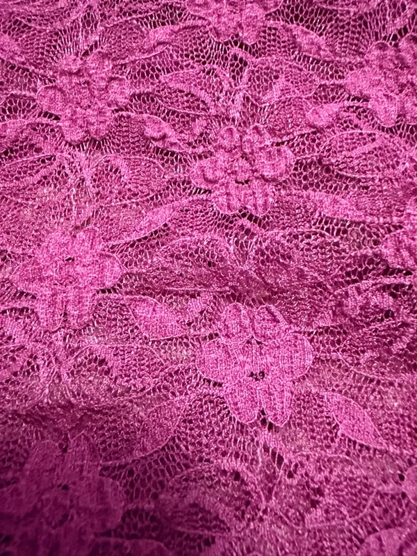 Free People Keep It Simple Top Dramatic Orchid Size M Fitted Lace‎ Baby Tee - Image 10