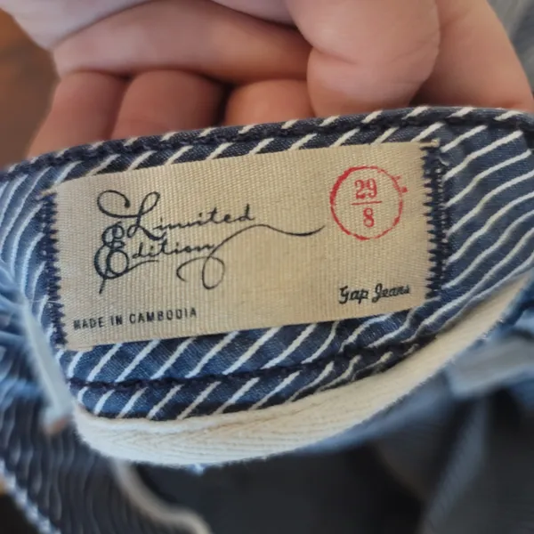 Gap Blue Striped Women's Shorts 100% Cotton - Image 5