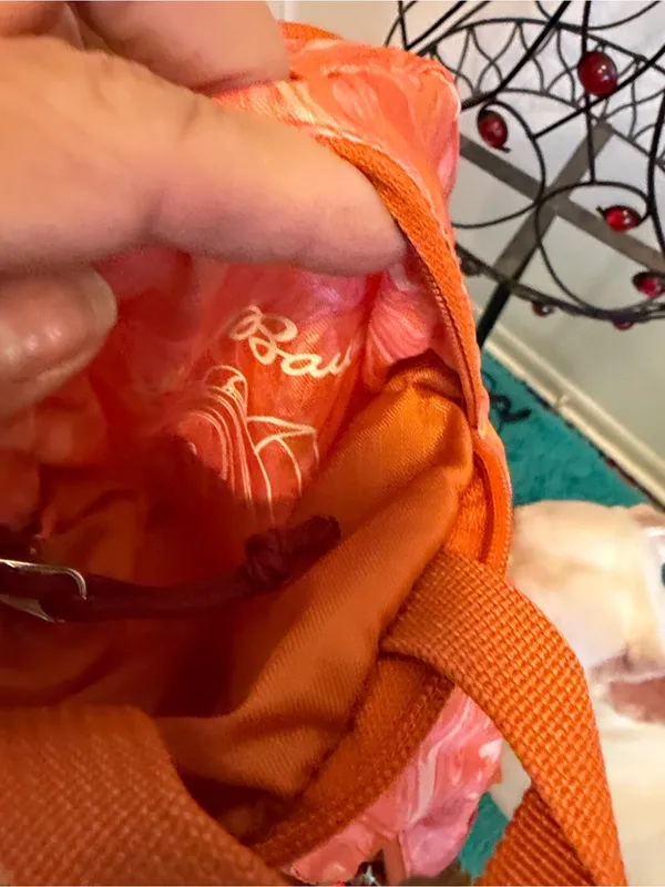 🎒🎒🎒BOGOHO🎒🎒🎒Eddie Bauer Coral Pink Marble Stowaway Backpack - Image 4