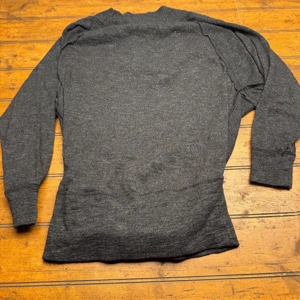 Free People We‎ The Free Charcoal Grey Slouchy Funnel Neck Thermal Top XS S - Image 3