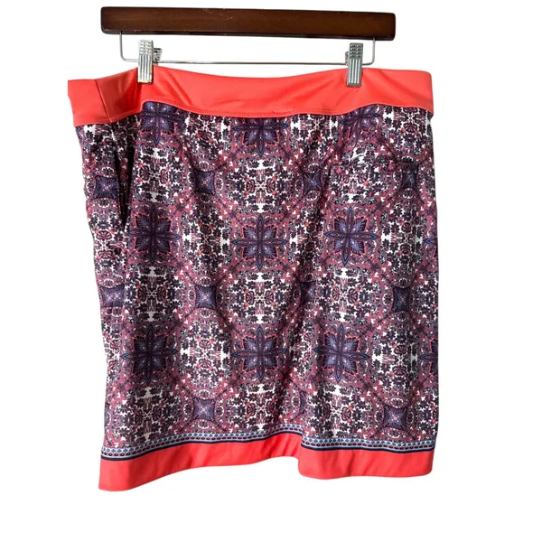 Soho Apparel RG Apparel Skort Coral Print Stretch Athletic Golf Casual XL‎ - Image 2
