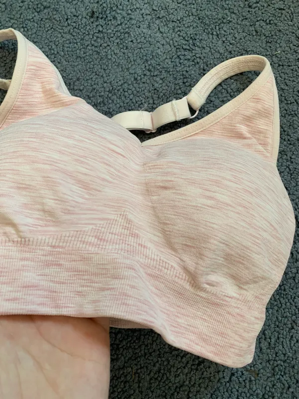 Old Navy Pink Sports Bra With Built In Padding Bra - Image 4