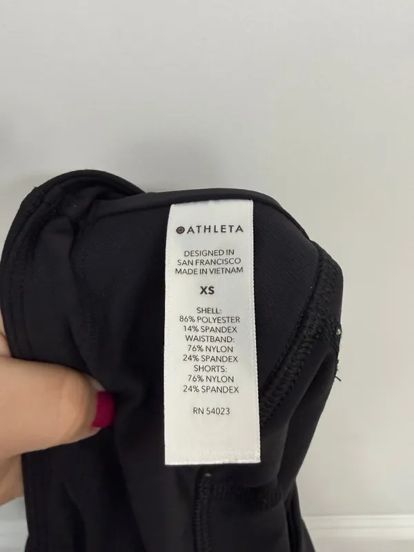 Athleta Run With It Black Running Skort Built-In Shorts XS - Image 7