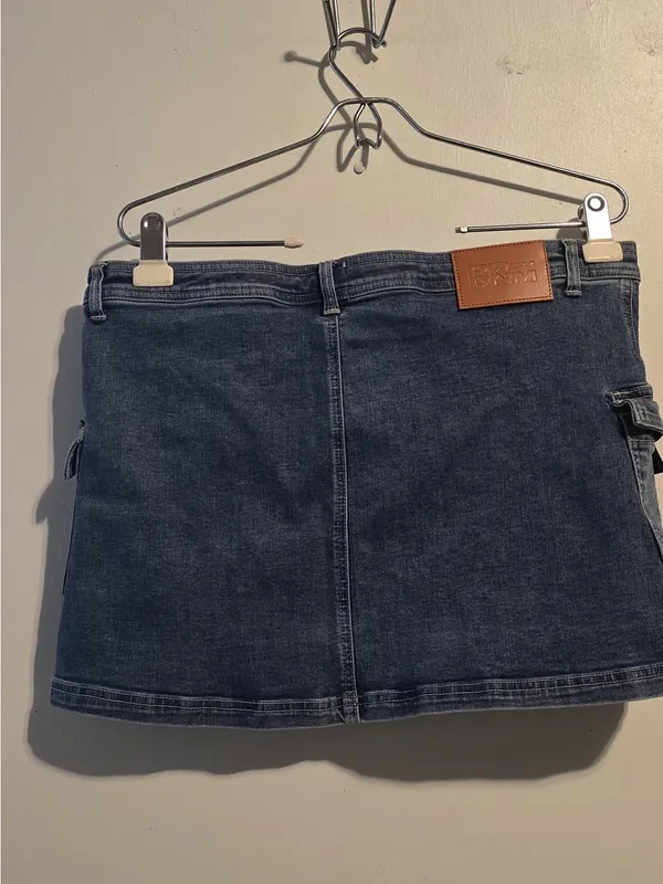 Princess Polly Blue Denim Mini Skirt with Cargo Pockets - Image 5