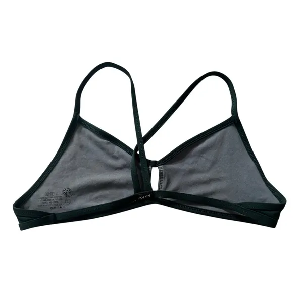 JOLYN Bennett Bikini Top Dark Green Strappy Back Athletic Swim Size XL - Image 3
