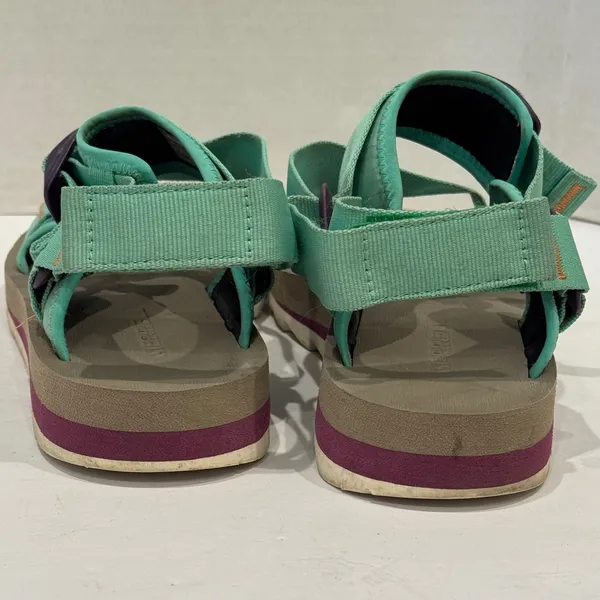 Merrell Alpine Strap Sandals Womens 9 Teal Purple Adjustable Webbing J003564 - Image 2