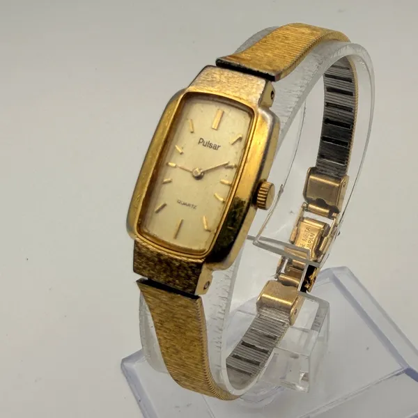 Elegant Vintage Pulsar Ladies Quartz Watch Y432-5280 Working New Battery - Image 2