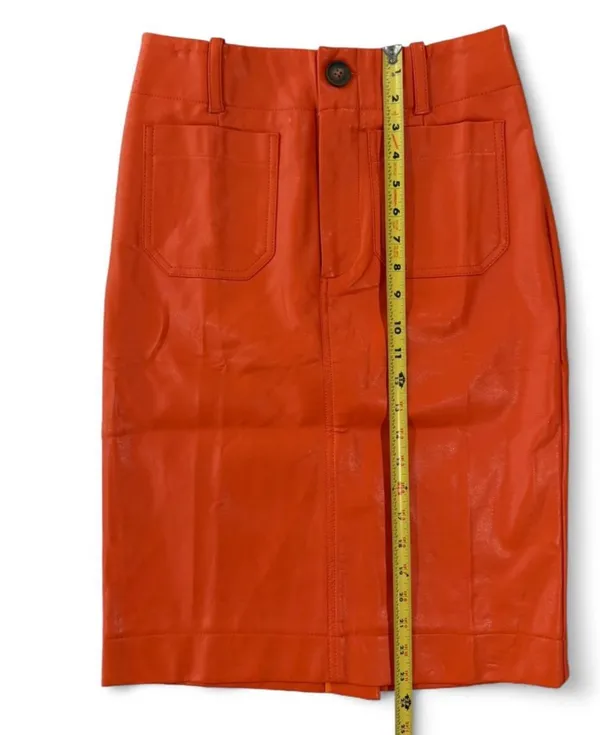 Anthropologie Maeve The Colette Faux Leather Skirt XS - Image 7