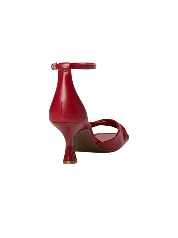 NWT Anne Klein Jessie Ankle Strap Two Piece Dress Sandals JESS04F9 Red 8.5M - Image 5