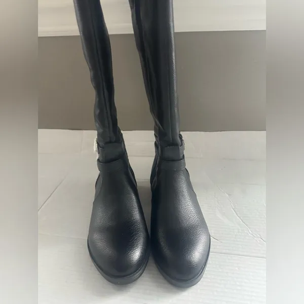 NEW Naturalizer Women’s Garrison Black Riding boots Mid Calf Boot 7.5 Wide - Image 7