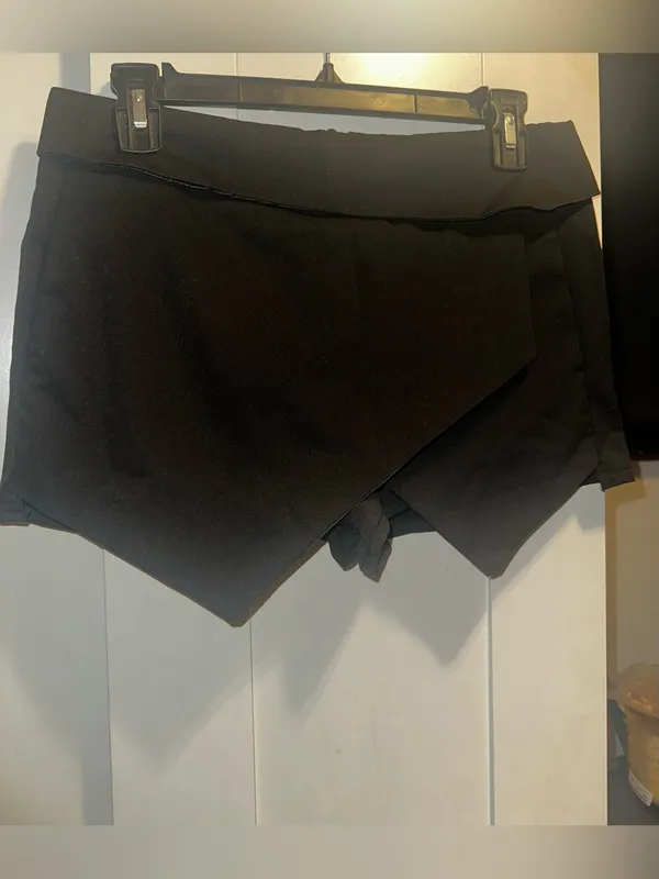 Zara Origami Skort -Black - Image 2
