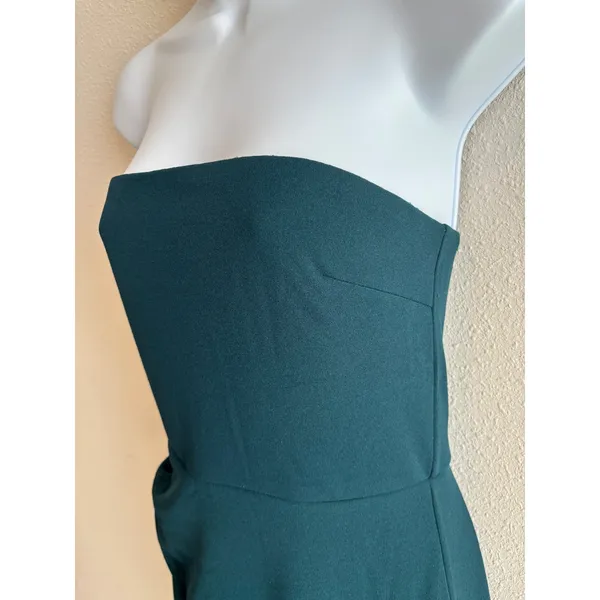 NWT Lulu's Famous Icon Dark Green Strapless Column Maxi Dress Medium Prom Party‎ - Image 6