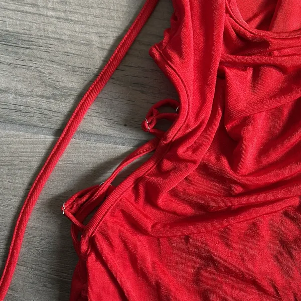 Red mini dress - Image 4