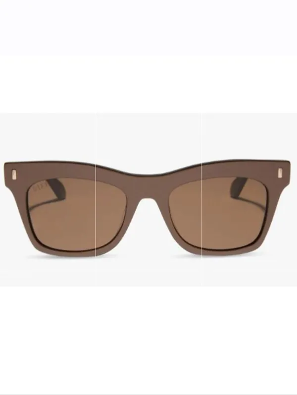 NEW DIFF women's bradley sunglasses in moscow mule brown - Image 4