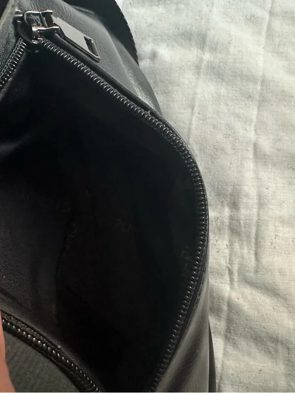 Black faux Leather Backpack - Unbranded - Image 6