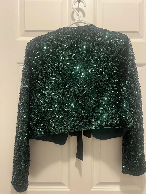 Avara Sequin sweater Green Size M - Image 2