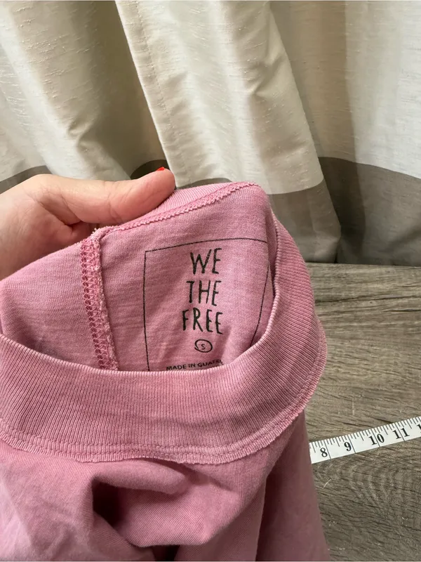 We The Free Free People pink Heather Women's Tunic Long Sleeve Shirt size small - Image 3