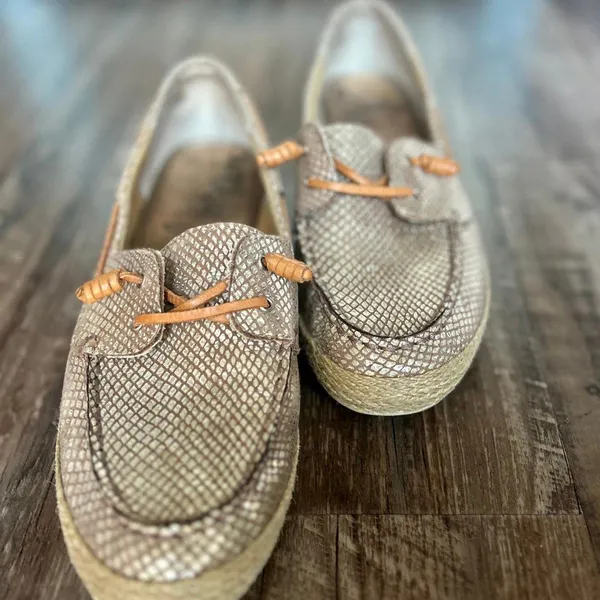 Sam Edelman Boat Shoes Glittery Style Size 10 Womens - Image 4