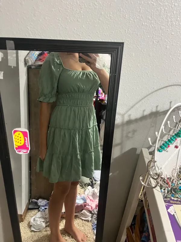 light green dress - Image 3