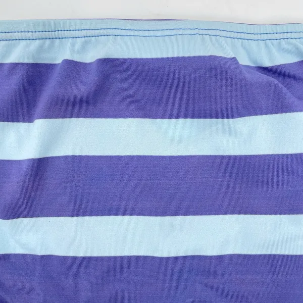 Ralph Lauren Sport Blue Aqua Y2K Wide Stripe Bikini Bottoms Coastal Pool Size 10 - Image 5