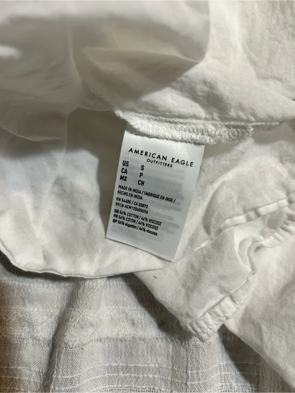 American Eagle White Coastal Spaghetti Strap Sundress Size small - Image 5