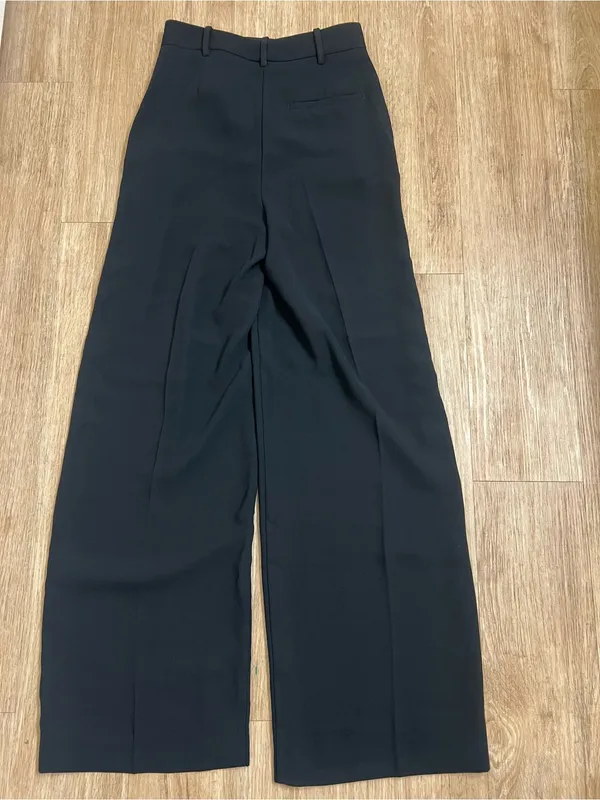 Mango Black Wide-Leg Tailored Trousers - Image 3