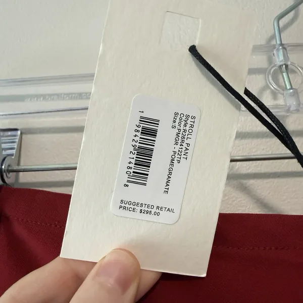Staud NWT Stroll Pant in‎ Pomegranate Red Size Small - Image 5
