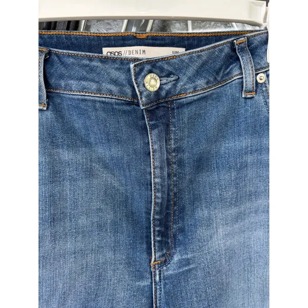 ASOS‎ Denim Womens High Rise Skinny Jeans Blue Medium Wash Size UK 18/32 - Image 4
