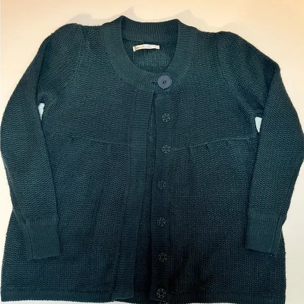 Miss Me Navy Chunky‎ Knit Cardigan Y2K size Small - Image 7