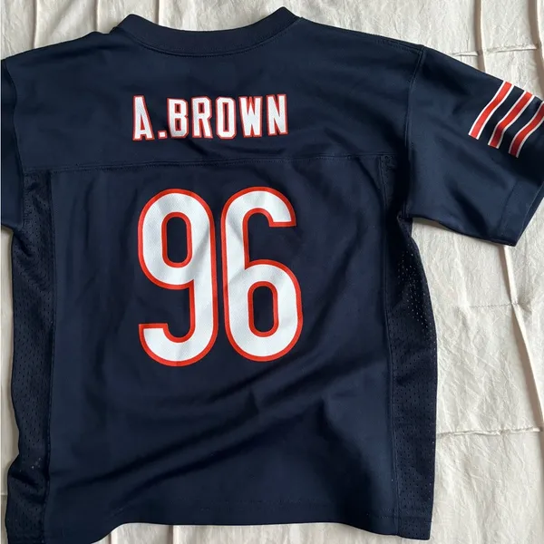 Kids Navy Blue NFL Bears Team Jersey - Image 3