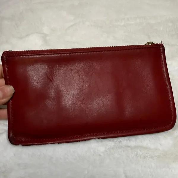 Vintage COACH Red Slim Pouch "Skinny Case" Style 7170 - Image 2