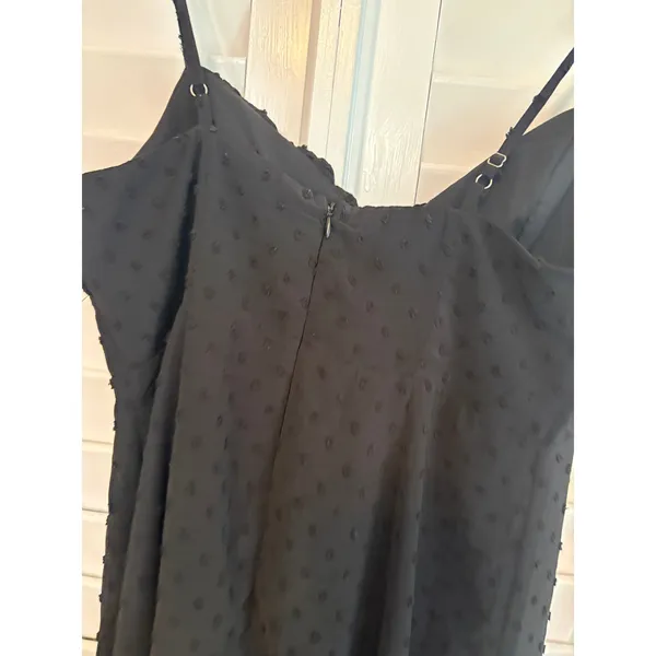 Selfie‎ Leslie Black Good Morning Angel Ruched Bust A-Line Dress Size xl - Image 6