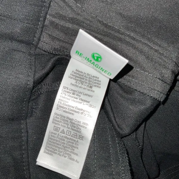 J. Crew Black Linen‎ Trouser Pants Size 4 Petite New - Image 7