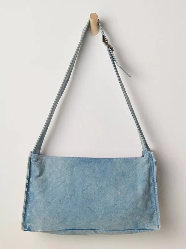 NWT Free People Camp Crush Sling Bag ~ Blue~SOLD OUT!! - Image 4