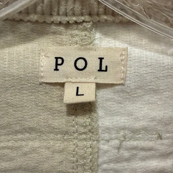 POL color block corduroy Shacket jacket shirt jacket with raw hem - Image 3