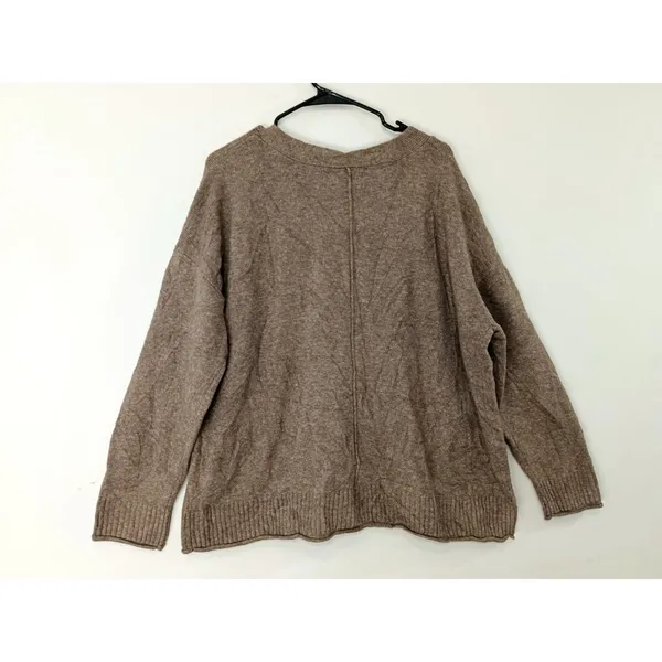 Lucky Brand Women's Sweater Slouchy V-Neck Cardigan Grandpa Brown Size XL NWOT - Image 13