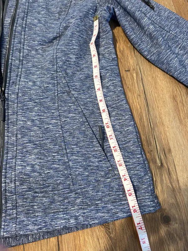 Boeing Hooded Winter Jacket Woman’s Size Small Blue - Image 8