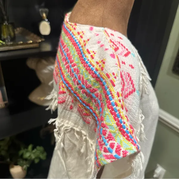 Amanda Uprichard Embroidered Top – Size L – Artisan Boho - Image 5