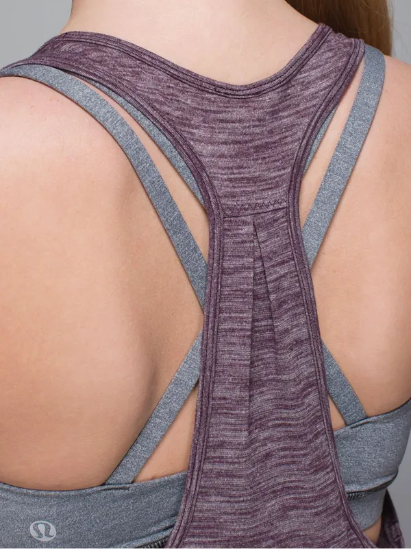 LULULEMON 105 F Singlet in Heathered Black Cherry First Release Sz. 4 - Image 5